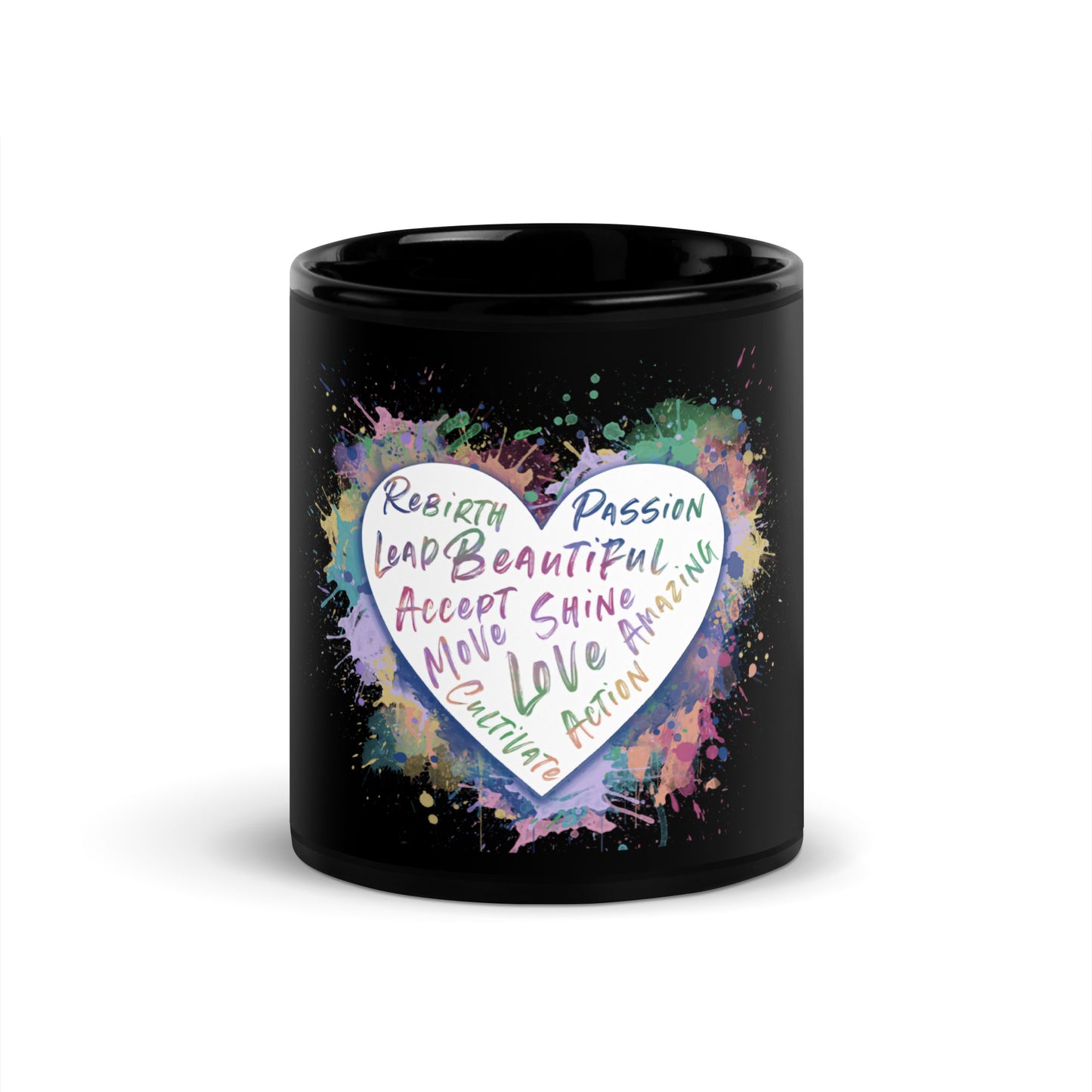 Werk Your Magic™ Black Mug (Heart)