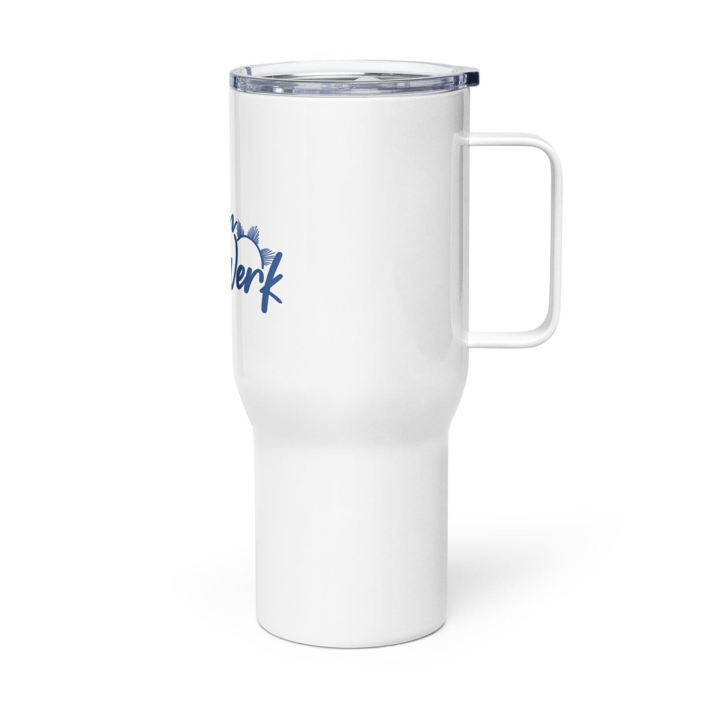 Women Who Werk™ White Stainless Steel Travel Mug