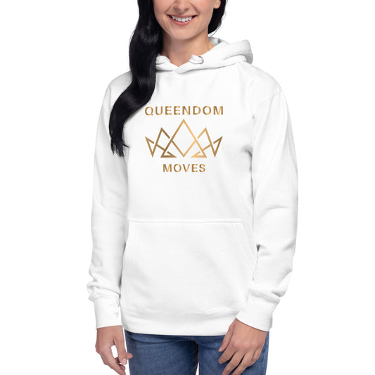 Queendom Moves™ White Hooded Sweatshirt