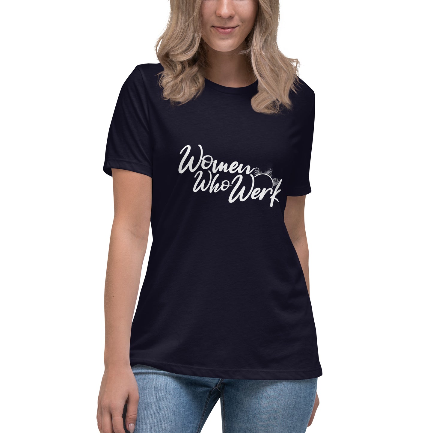 Women Who Werk™ Navy Women's Tee